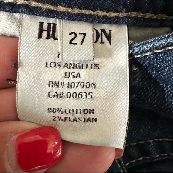 Hudson Low Rise Boot Cut Y2K 90's Western Festival Size 27 - Picture 10 of 11